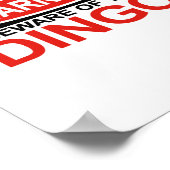 Let op Dingo Poster (Hoek)