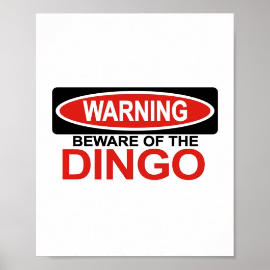 Let op Dingo Poster (Voorkant)