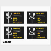 Let op Disc Golf Crossing Sticker (Vel)