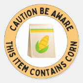 Let op: dit artikel bevat maïs ronde sticker (Voorkant)