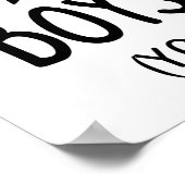 Let op: dit is een badkamer waar schimmels Kinder  Poster (Hoek)