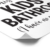 Let op: dit is een Kinder badkamer Poster (Hoek)