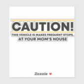 Let op: dit voertuig maakt frequente stoppen... bi sticker (Vel)