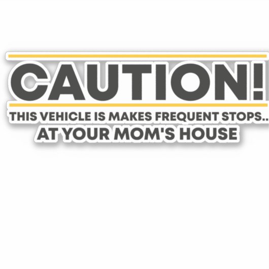 Let op: dit voertuig maakt frequente stoppen... bi sticker (Voorkant)