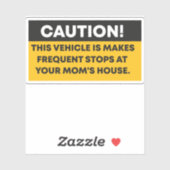 Let op: dit voertuig wordt vaak stilgezet bij sticker (Vel)