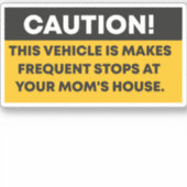 Let op: dit voertuig wordt vaak stilgezet bij sticker (Voorkant)