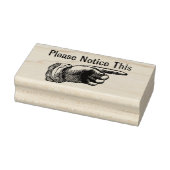 Let op dit -  wijzende hand rubberstempel (Stempel)