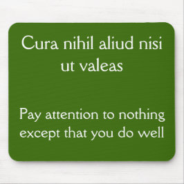 Let op, doe het goed muismat