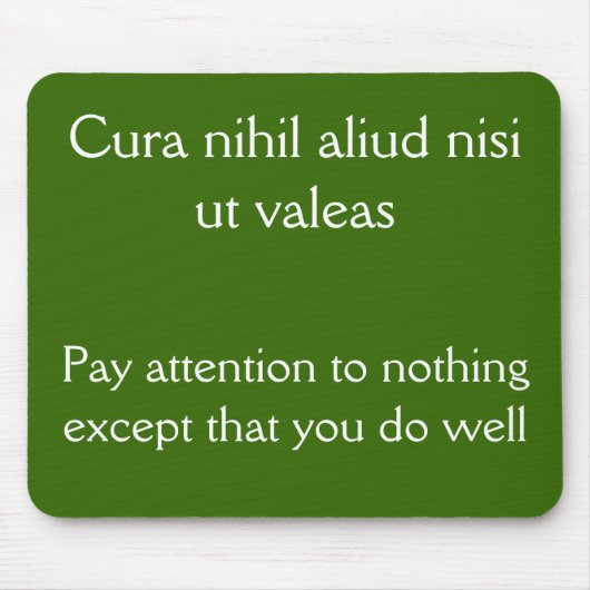 Let op, doe het goed muismat (Voorkant)