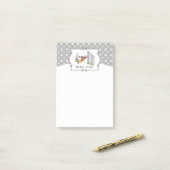 Let op! Dog - behendigheid grappig zwendeltje Post-it® Notes (Op bureau)