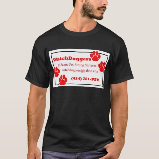 Let op Doggers! T-shirt (Voorkant)