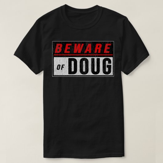 Let op: Doug Funny Humor Dog dragonball shirt (Design voorkant)