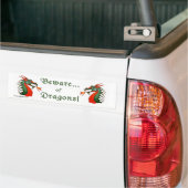 Let op Dragons Bumpersticker (Op Truck)