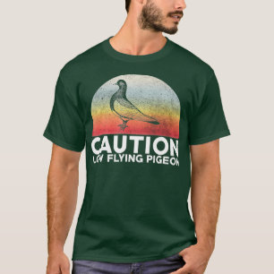 Let op dunne duiven Funny Bird T-shirt