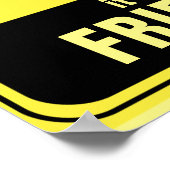 Let op een grappige omslag. poster (Hoek)