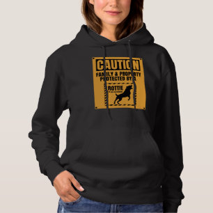 Let op familie beschermd door Rottie Cool Rottweil Hoodie