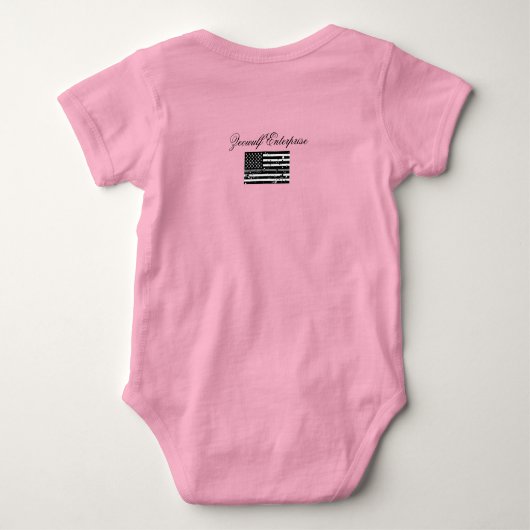 Let op - Funny Correction Officers Newborn Romper (Achterkant)