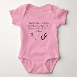 Let op - Funny Correction Officers Newborn Romper