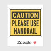 Let op: gebruik de leuning sticker (Vel)