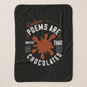 Let op gedichten die zoeter zijn dan chocolade sherpa deken
