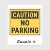 Let op Geen parkeren Sticker (Vel)