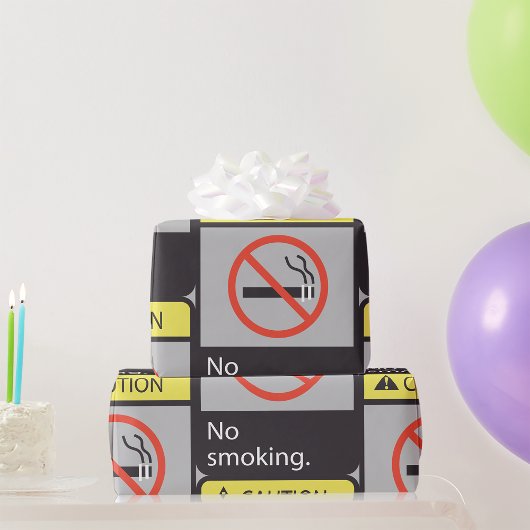 Let op: geen rooksignaal cadeaupapier