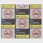 Let op: geen rooksignaal cadeaupapier (Vlak)