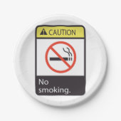 Let op: geen rooksignaal papieren bordje (Voorkant)