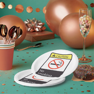 Let op: geen rooksignaal papieren bordje