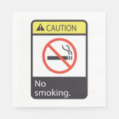 Let op: geen rooksignaal servet (Voorkant)