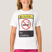 Let op: geen rooksignaal t-shirt (Voorkant)