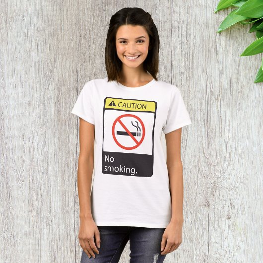 Let op: geen rooksignaal t-shirt