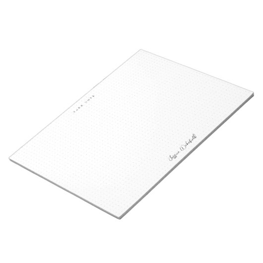 Let op gestippelde tear off Notitieblok | JOUW NAA (Schuin)