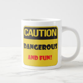 Let op - Gevaarlijk en leuk! Grote Koffiekop