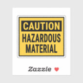 Let op: Gevaarlijk materiaal Sticker (Vel)