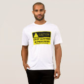 Let op! Gewas in beweging - grappig lopen T-shirt (Voorkant volledig)