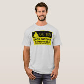 Let op! Gewas in beweging - grappig lopen T-shirt (Voorkant volledig)