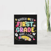 Let op, groep 3, ik kom eraan Terug naar school 1 Kaart (Voorkant)