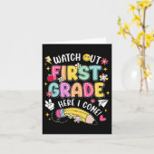 Let op, groep 3, ik kom eraan Terug naar school 1 Kaart (Gele Bloem)