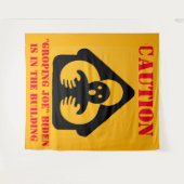 "LET OP" "GROPING OE" BIDEN is in het GEBOUW Wandkleed (Voorkant (horizontaal))