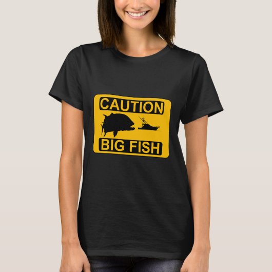 Let op Grote Vis T-shirt (Voorkant)