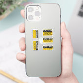 Let op: Helmet Stiker Packs Sticker (Telefoon)