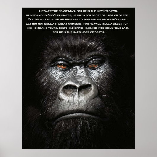 Let op het Beest Man... Poster (Voorkant)