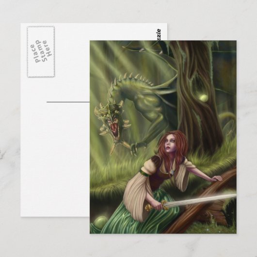 Let op het Briefkaart Bossen (Voorkant / Achterkant)