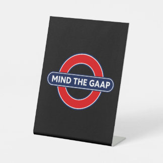 Let op het GAAP-bord Reclamebord Met Voetstuk
