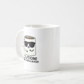 Let op het mooie en hete Funny Coffee Pun Koffiemok (Voorkant links)
