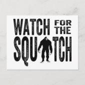 Let op het plein - Funny Bigfoot Briefkaart (Voorkant)