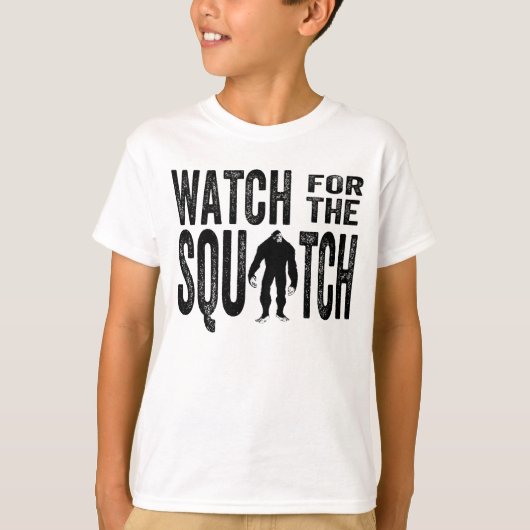 Let op het plein - Funny Bigfoot T-shirt (Voorkant)