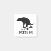 Let op het pooping Dog Post-it® Notes (Voorkant)
