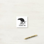 Let op het pooping Dog Post-it® Notes (Op bureau)
